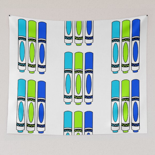 Item preview, Blue and Green Back to School Markers designed and sold by Abbey Polizzotto.