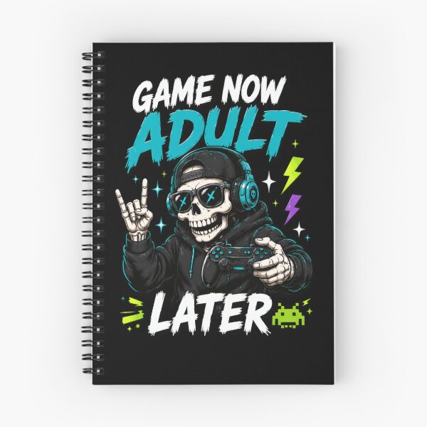 Item preview, Game Now Adult Later Skeleton Gamer Controller designed and sold by markymaarty.