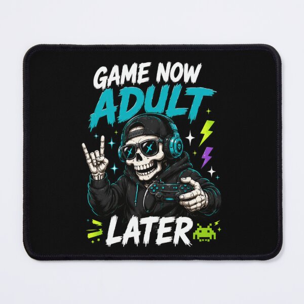 Item preview, Game Now Adult Later Skeleton Gamer Controller designed and sold by markymaarty.