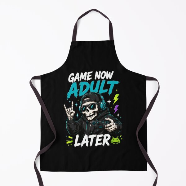 Item preview, Game Now Adult Later Skeleton Gamer Controller designed and sold by markymaarty.