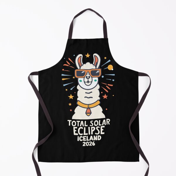 Item preview, Iceland 2026 Total Solar Eclipse with a Cool Llama – Funny Astronomy Design designed and sold by EmeraldeaArt.