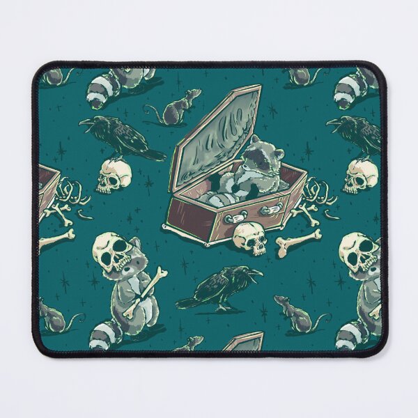 Item preview, coffin raider raccoons halloween designed and sold by Arty and Awkward.