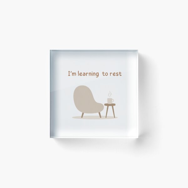Item preview, I'm Learning To Rest Cozy Armchair designed and sold by Inka Moon Design.