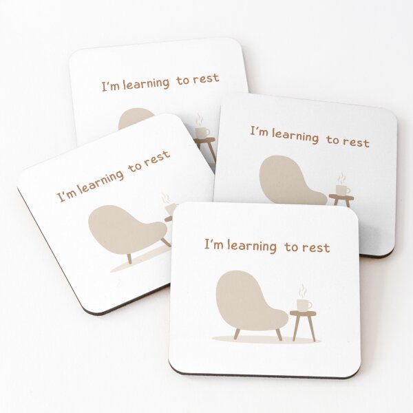 Item preview, I'm Learning To Rest Cozy Armchair designed and sold by Inka Moon Design.