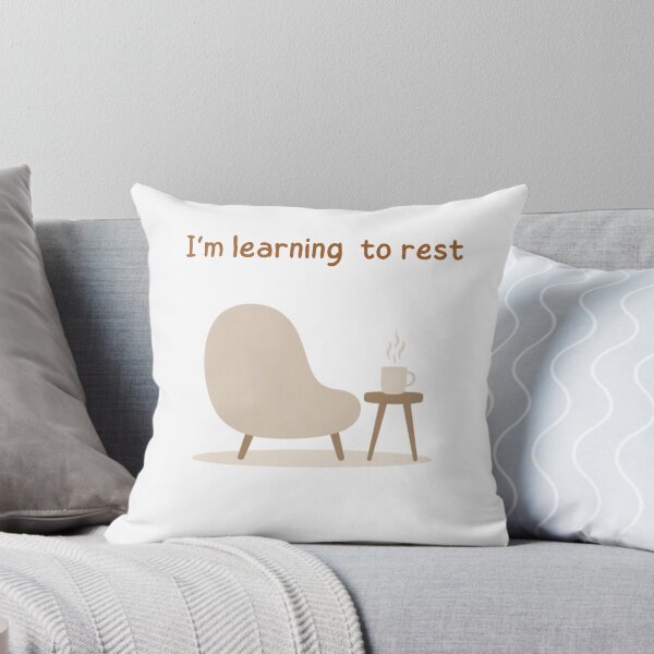 Item preview, I'm Learning To Rest Cozy Armchair designed and sold by Inka Moon Design.
