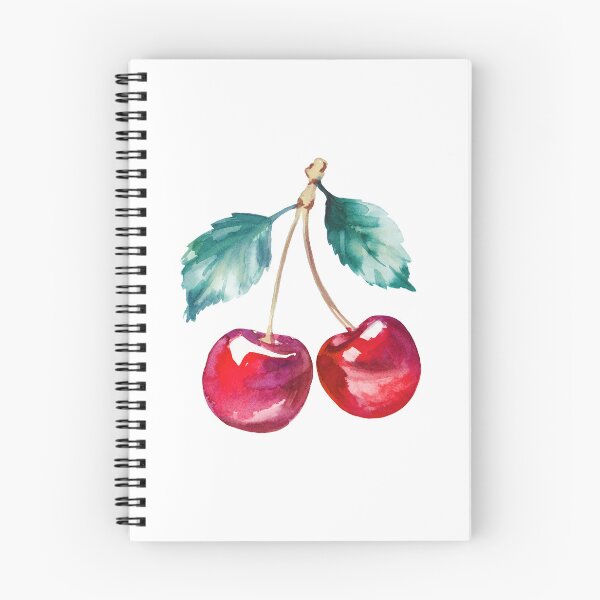 Item preview, Watercolor red cherries summer sweet fruits berries designed and sold by art-tee-ua.