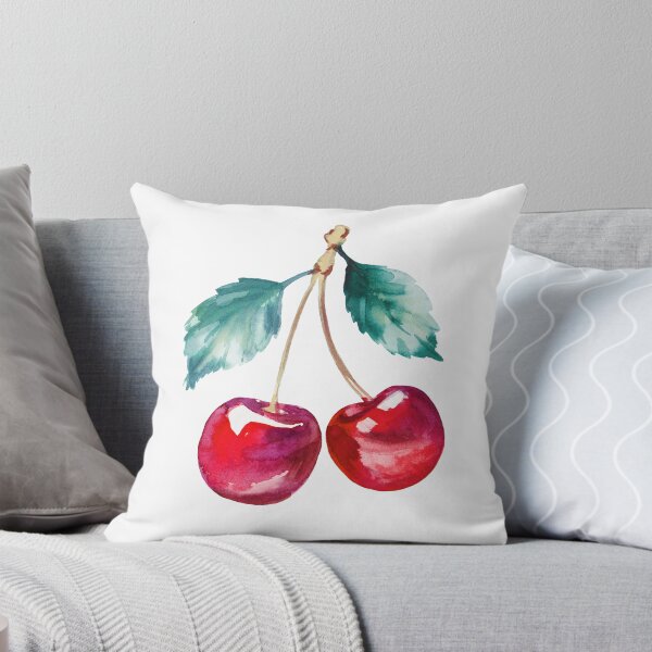 Item preview, Watercolor red cherries summer sweet fruits berries designed and sold by art-tee-ua.