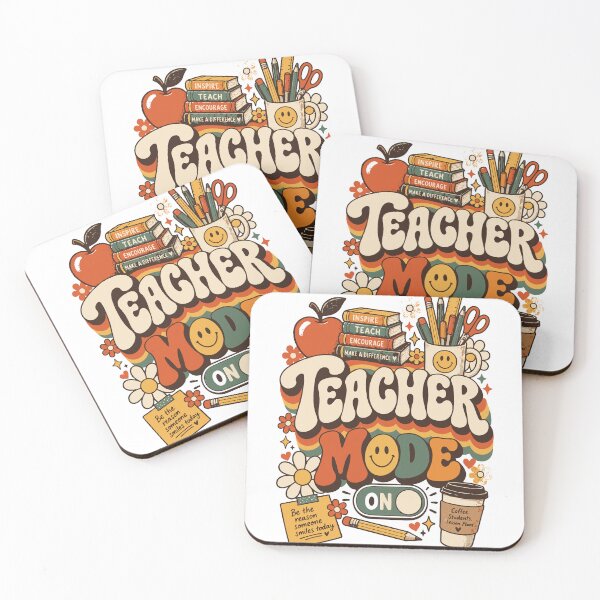 Item preview, Teacher Mode On | Retro Groovy Back to School Teacher Shirt designed and sold by Sunday.Supply.