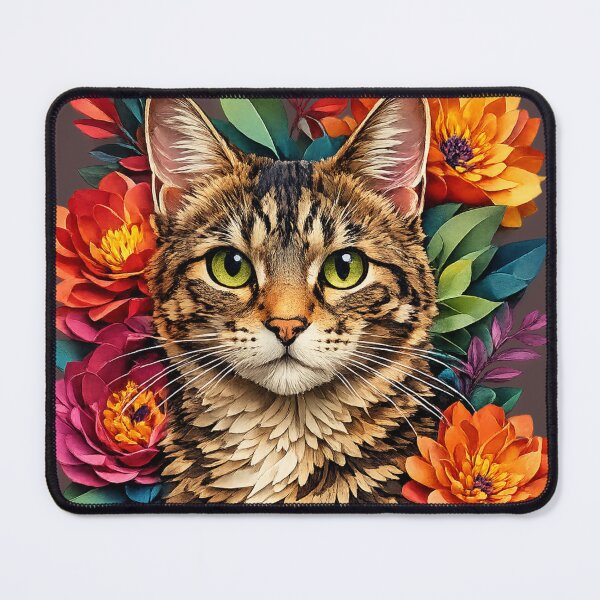 Item preview, Cat in a Flower Bed designed and sold by P2Genies.