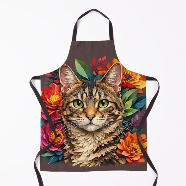 Item preview, Cat in a Flower Bed designed and sold by P2Genies.
