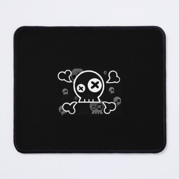 Item preview, Y2K Emo Skull and Crossbones Sticker - Cute Cyber Gothic Skull Graphic designed and sold by GrimNest.
