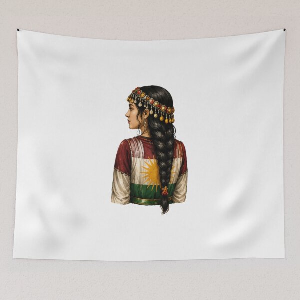 Item preview, Kurdish Woman Traditional Heritage Art designed and sold by DailyDoodlesBySumbul.