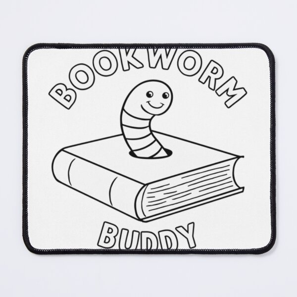 Item preview, Bookworm Buddy Cute Funny Design designed and sold by nicholasbookerz.