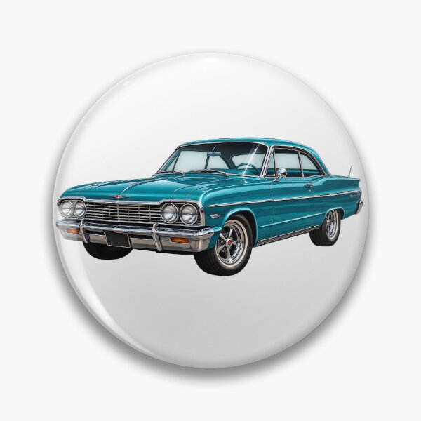 Item preview, Turquoise Classic Car – Vintage Retro Automobile Art designed and sold by TinyWeird.