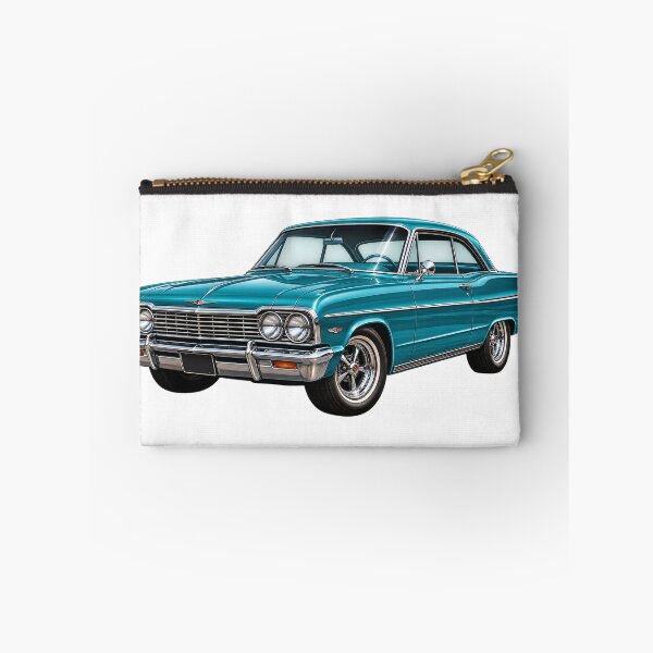 Item preview, Turquoise Classic Car – Vintage Retro Automobile Art designed and sold by TinyWeird.