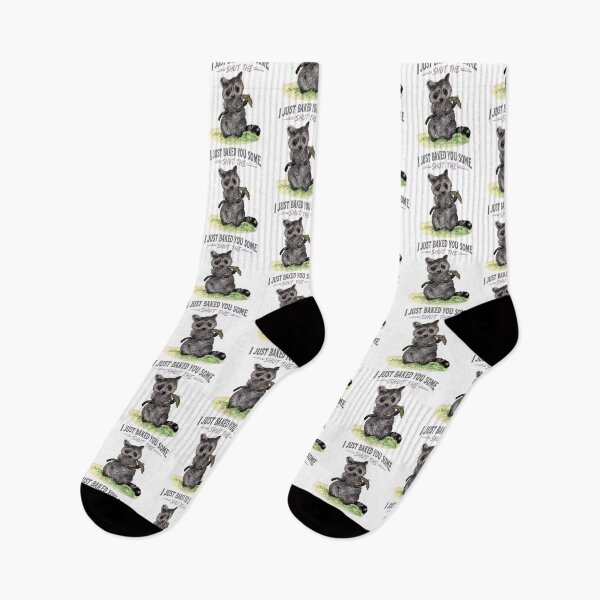 Item preview, Cute Raccoon Snack Lover Vintage Watercolor Funny Animal  designed and sold by Thegoldenline.