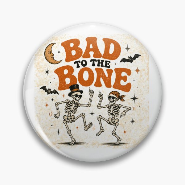 Item preview, Bad to the Bone Retro Vintage Skeleton Art designed and sold by humannatureofme.