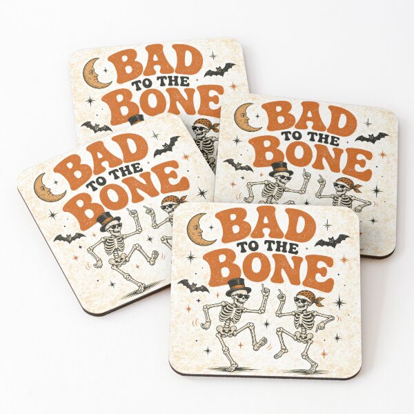Item preview, Bad to the Bone Retro Vintage Skeleton Art designed and sold by humannatureofme.