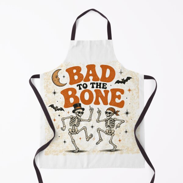 Item preview, Bad to the Bone Retro Vintage Skeleton Art designed and sold by humannatureofme.
