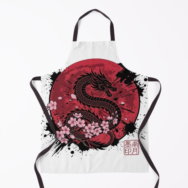 Item preview, Japanese Dragon Red Moon Sakura Blossom designed and sold by CRMediaGroup.