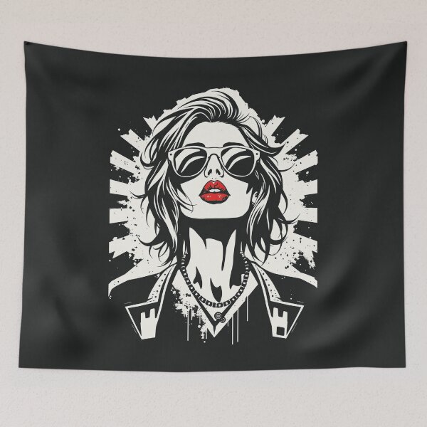 Item preview, Retro Pop Art Sunglasses Woman Graphic designed and sold by ERODED SELF.