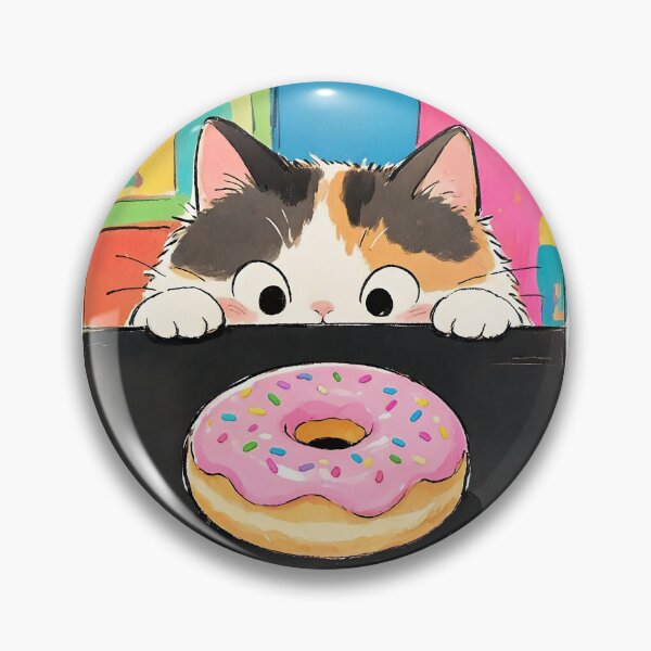 Item preview, Sneaky Cat sees a Donut designed and sold by Birdie and Flynn.