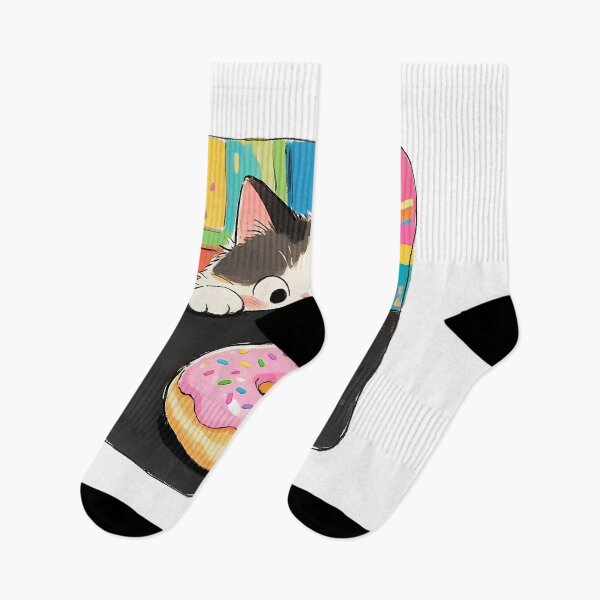 Item preview, Sneaky Cat sees a Donut designed and sold by Birdie and Flynn.