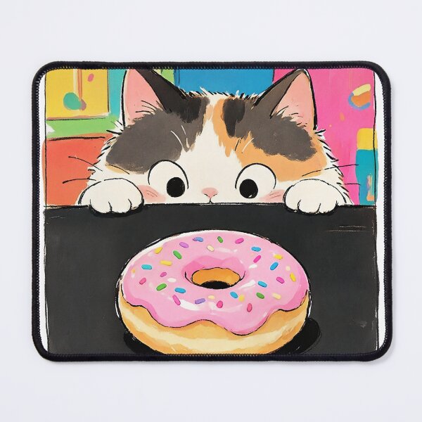 Item preview, Sneaky Cat sees a Donut designed and sold by Birdie and Flynn.