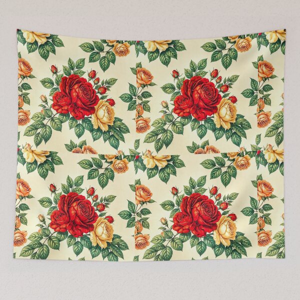 Item preview, Red Spring Flower Pattern designed and sold by The Empire Of Digital Art..