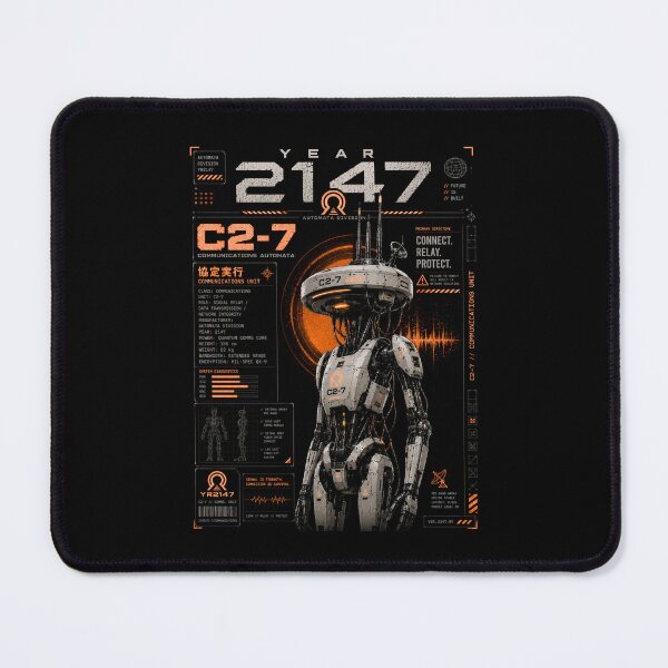 Item preview, YEAR 2147 Futuristic Cyberpunk Sci-Fi Streetwear designed and sold by TEEJAMBOREE.