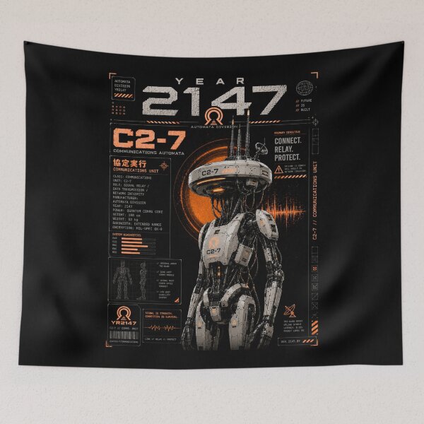 Item preview, YEAR 2147 Futuristic Cyberpunk Sci-Fi Streetwear  designed and sold by TEEJAMBOREE.