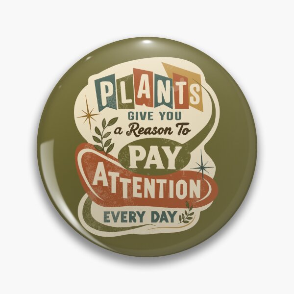 Item preview, Plants Give You A Reason | Retro Botanical designed and sold by HookedAndTrying.