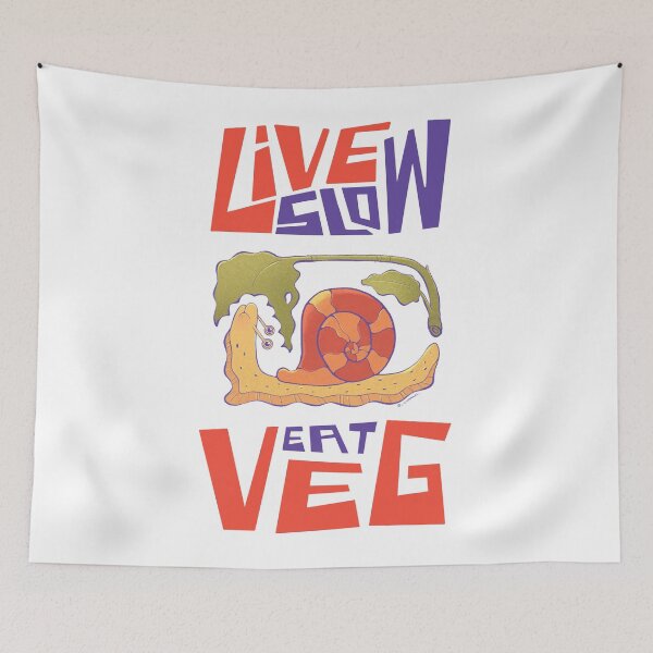 Item preview, Live Slow, Live Veg 1 designed and sold by ChiaraAless.