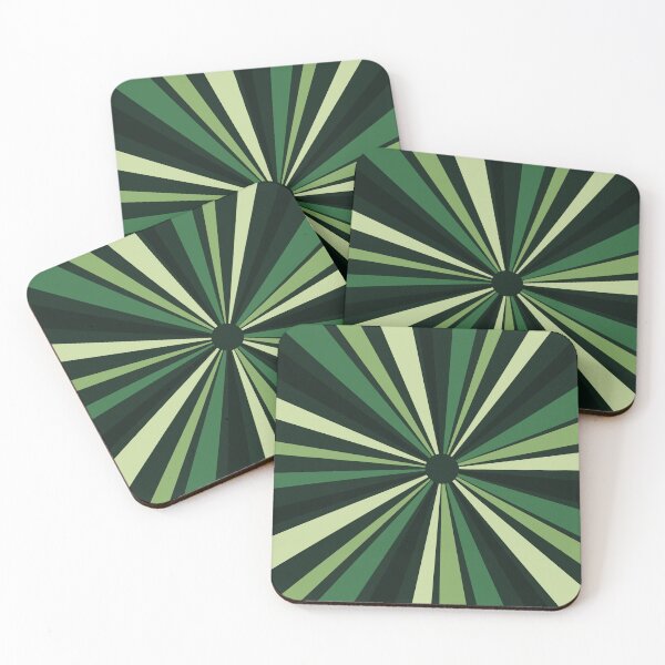 Item preview, Emerald Green Radial Sunburst Pattern designed and sold by TidySystemsCo.