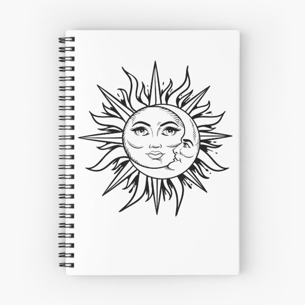 Item preview, Sun and Moon Celestial Line Art – Black Minimalist  designed and sold by EmeraldeaArt.