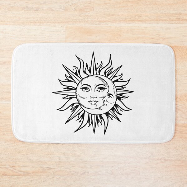 Item preview, Sun and Moon Celestial Line Art – Black Minimalist  designed and sold by EmeraldeaArt.