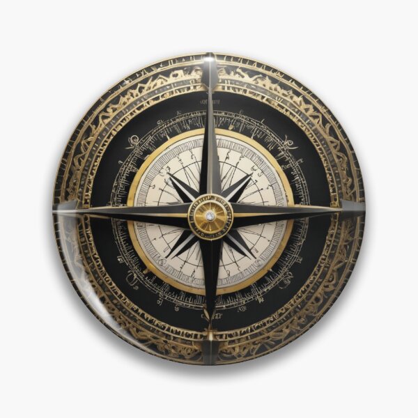 Item preview, Golden Navigation Compass - Explorer Artifact designed and sold by CrippiCrippi.
