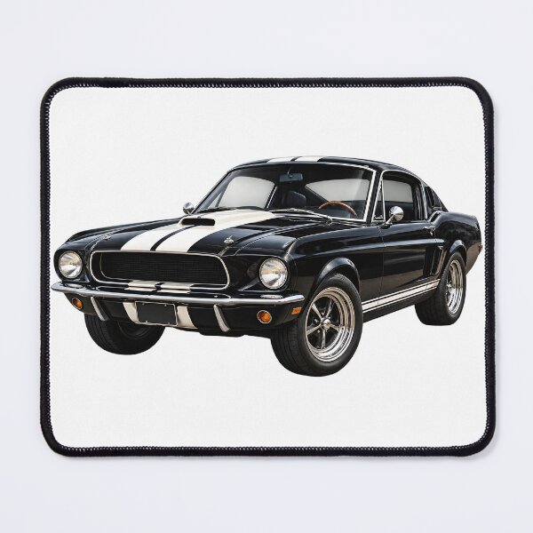 Item preview, Black Classic Muscle Car – Vintage Racing Car Art designed and sold by TinyWeird.