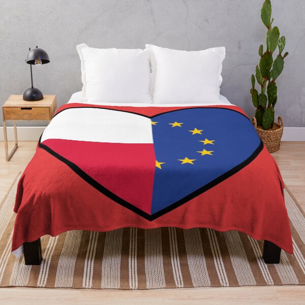 Item preview, Flag Heart - Poland European Union designed and sold by SpaceJunkLtd.