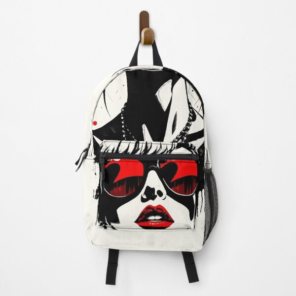 Item preview, Gothic Neon Red Sunglasses Woman Line Art designed and sold by ERODED SELF.