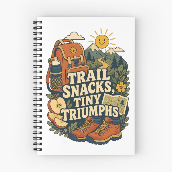 Item preview, Trail Snacks Tiny Triumphs Hiking Humor designed and sold by CheerfulNest.