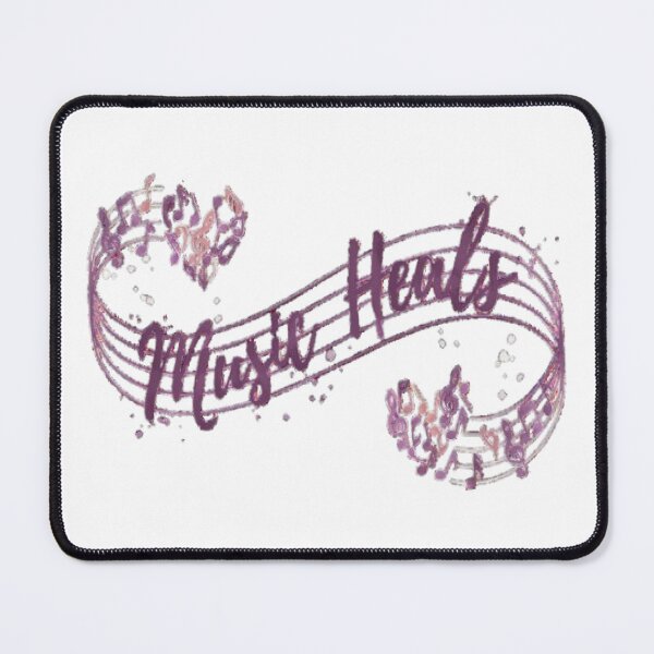 Item preview, Music Heals – Heart Musical Notes Emotional Design designed and sold by Midnight Veil Designs.