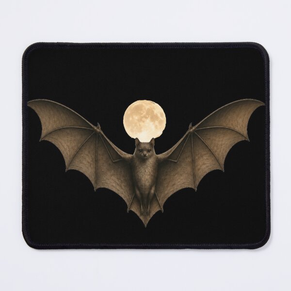 Item preview, Vintage Halloween Bat T-Shirt | Bat Moon Cozy Gothic Gift designed and sold by Golden Ember Studio.