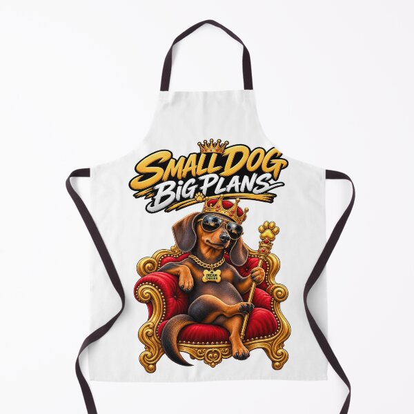 Item preview, Small Dog Big Plans Dachshund King Funny Wiener Dog Gift designed and sold by yassinehelal.