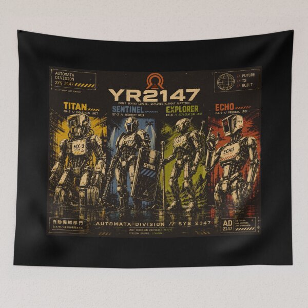 Item preview, YEAR 2147 Futuristic Cyberpunk Sci-Fi Streetwear  designed and sold by TEEJAMBOREE.