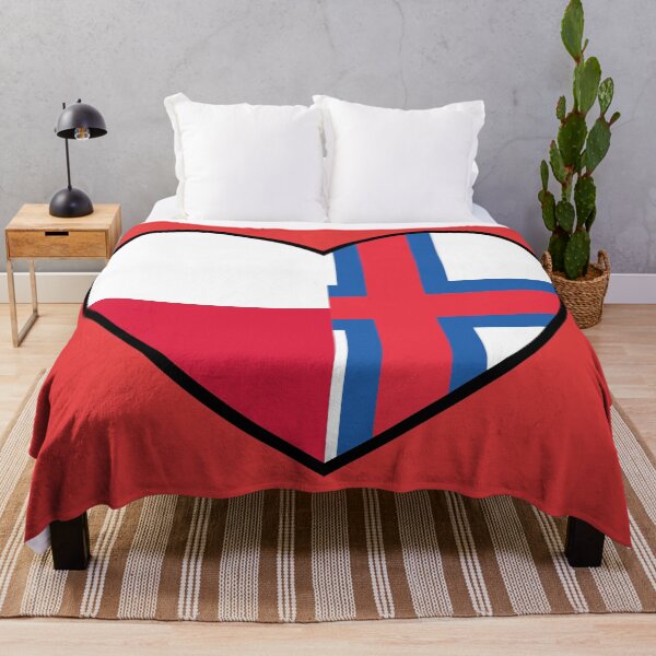 Item preview, Flag Heart - Poland Faroe Islands designed and sold by SpaceJunkLtd.