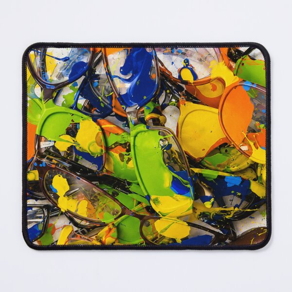 Item preview, Eyeglass and Paint Splatter Pop Art Mixed Media designed and sold by THE SPLATTERED HAUS BY SAGE BANKS.