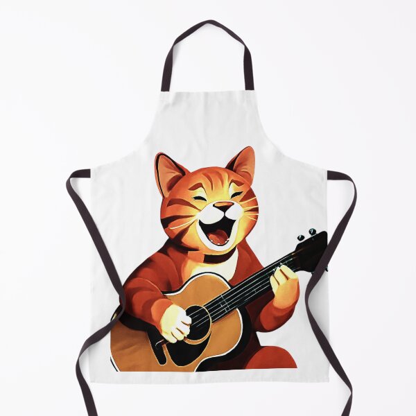 Item preview, Happy Guitar Cat – Cute Music Lover Good Vibes designed and sold by say_li03.