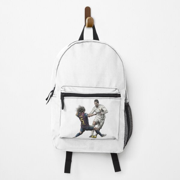 Item preview, Cristiano Ronaldo Dribbling Past Carles Puyol Pencil Sketch designed and sold by annaarthk.