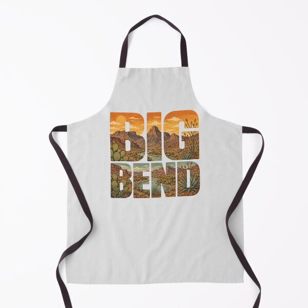 Item preview, Big Bend National Park Desert Landscape Typography designed and sold by SimplyJasper.